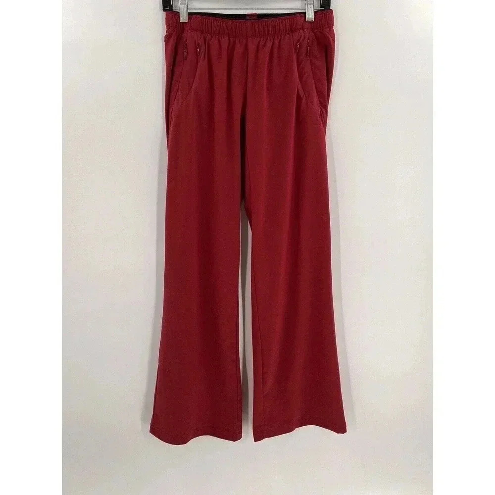 Paskho Insanely Comfy Long-Haul Flight Pants Women's XSMALL in Red Maple EUC